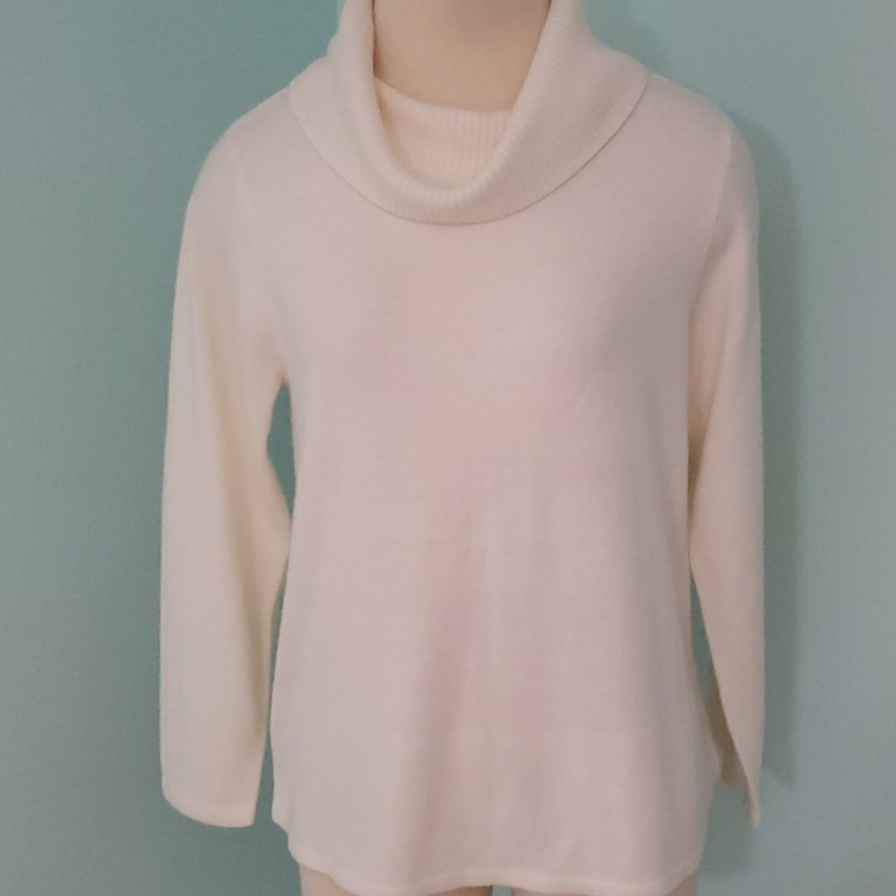 Allison Daley turdelneck cream‎ PS sweater. Supper Soft and Cozy